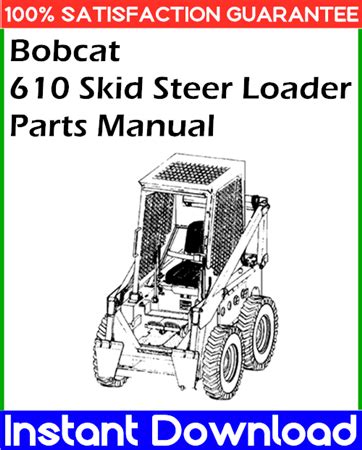 bobcat skid steer 610 parts|melroe 610 bobcat parts catalog.